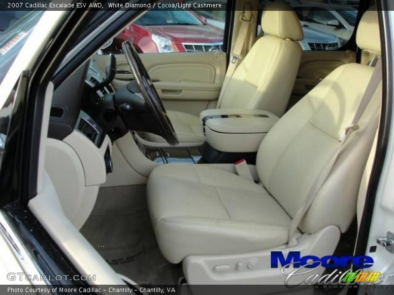 White Diamond / Cocoa/Light Cashmere 2007 Cadillac Escalade ESV AWD