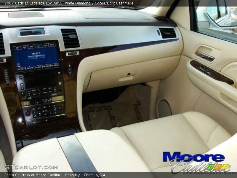 White Diamond / Cocoa/Light Cashmere 2007 Cadillac Escalade ESV AWD