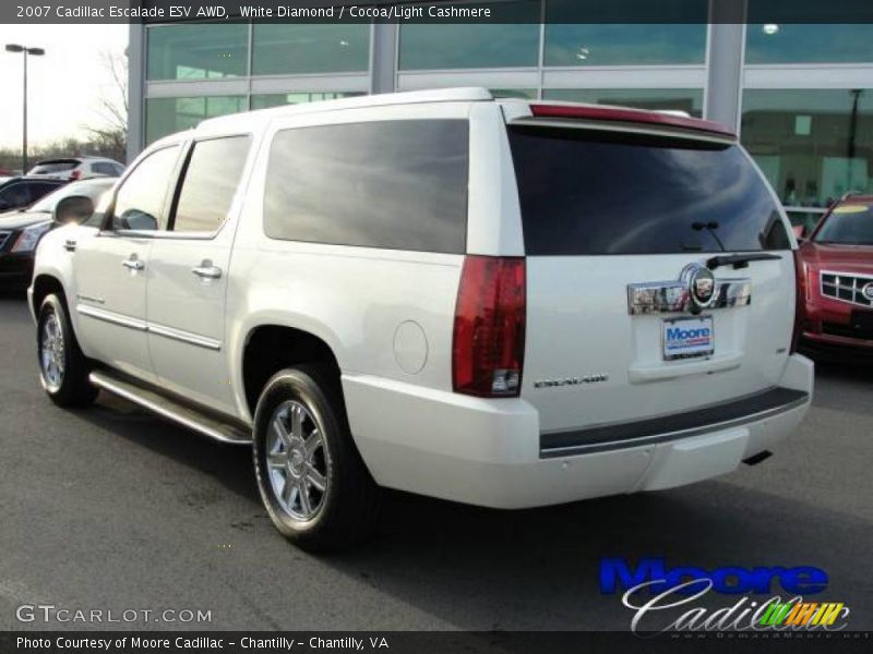 White Diamond / Cocoa/Light Cashmere 2007 Cadillac Escalade ESV AWD