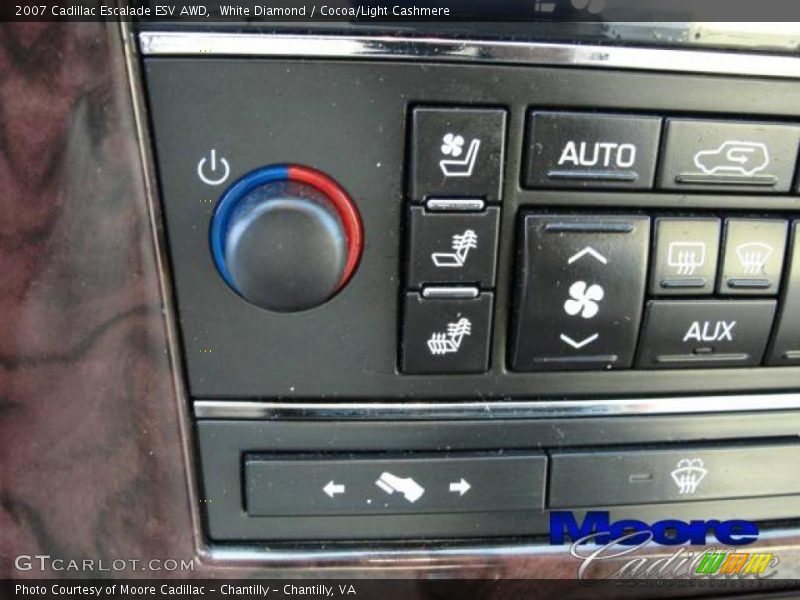 White Diamond / Cocoa/Light Cashmere 2007 Cadillac Escalade ESV AWD