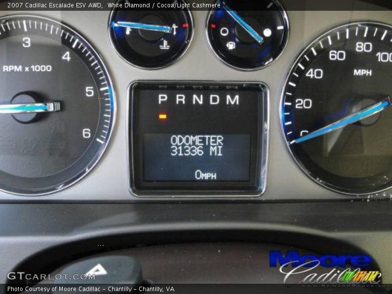 White Diamond / Cocoa/Light Cashmere 2007 Cadillac Escalade ESV AWD