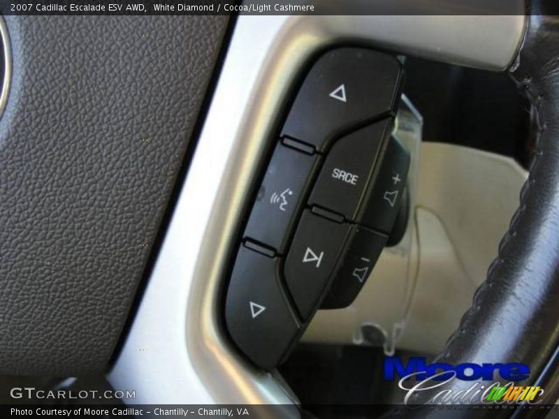 White Diamond / Cocoa/Light Cashmere 2007 Cadillac Escalade ESV AWD