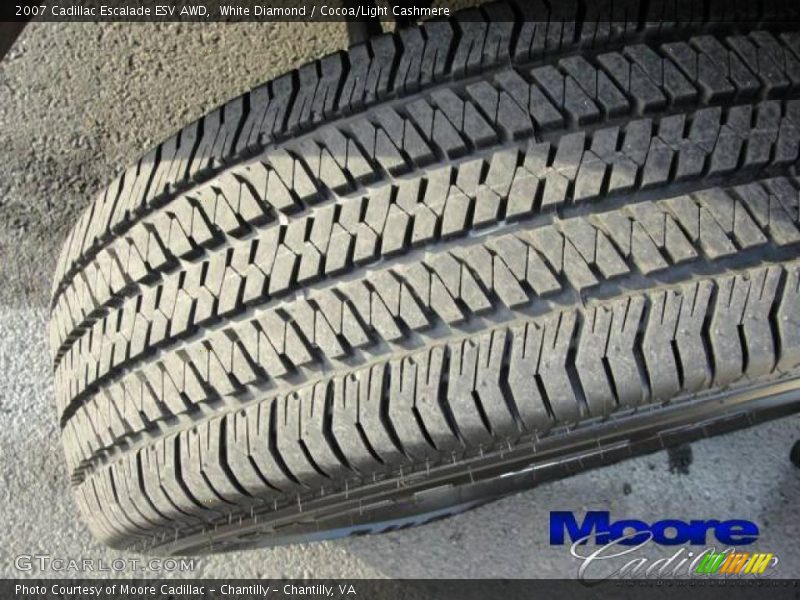 White Diamond / Cocoa/Light Cashmere 2007 Cadillac Escalade ESV AWD