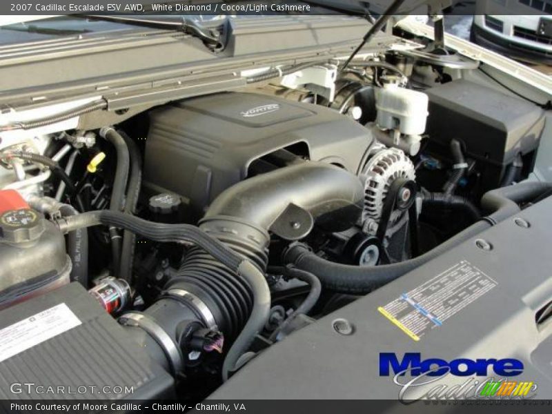 White Diamond / Cocoa/Light Cashmere 2007 Cadillac Escalade ESV AWD