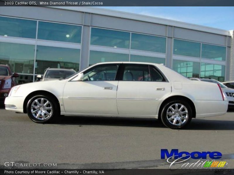 White Diamond Tricoat / Shale/Cocoa 2009 Cadillac DTS
