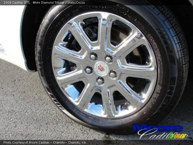 White Diamond Tricoat / Shale/Cocoa 2009 Cadillac DTS