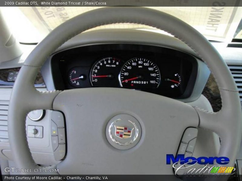 White Diamond Tricoat / Shale/Cocoa 2009 Cadillac DTS