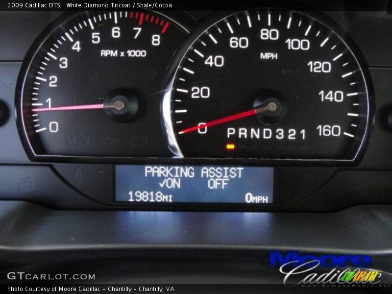 White Diamond Tricoat / Shale/Cocoa 2009 Cadillac DTS