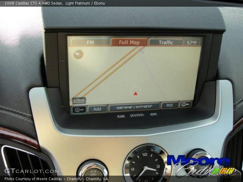 Light Platinum / Ebony 2008 Cadillac CTS 4 AWD Sedan