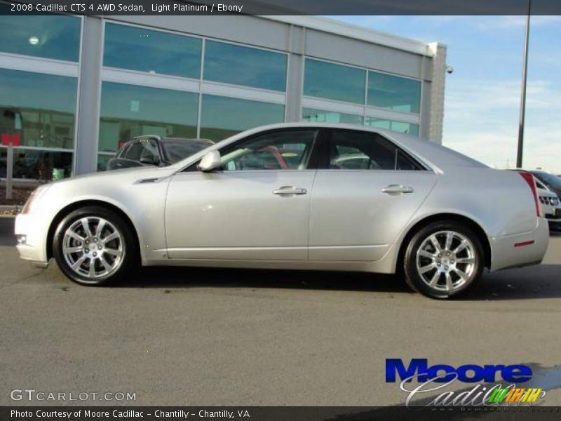 Light Platinum / Ebony 2008 Cadillac CTS 4 AWD Sedan