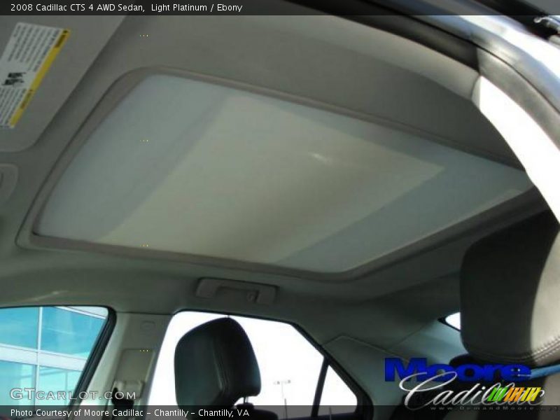 Light Platinum / Ebony 2008 Cadillac CTS 4 AWD Sedan