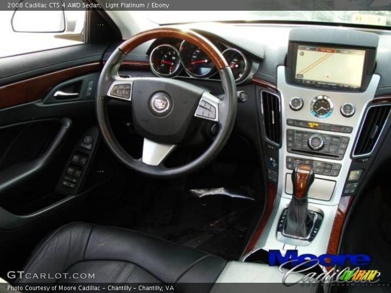 Light Platinum / Ebony 2008 Cadillac CTS 4 AWD Sedan
