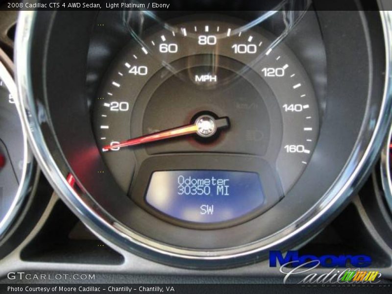 Light Platinum / Ebony 2008 Cadillac CTS 4 AWD Sedan