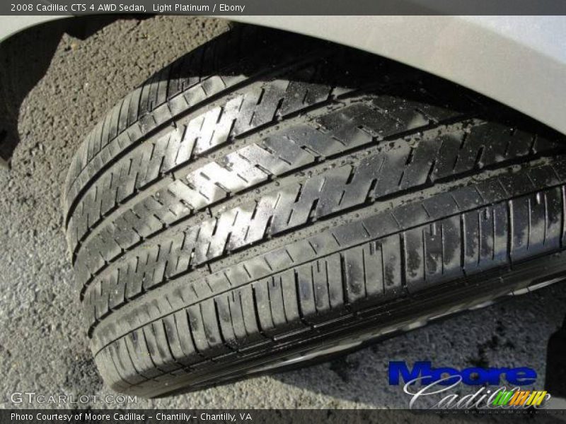Light Platinum / Ebony 2008 Cadillac CTS 4 AWD Sedan