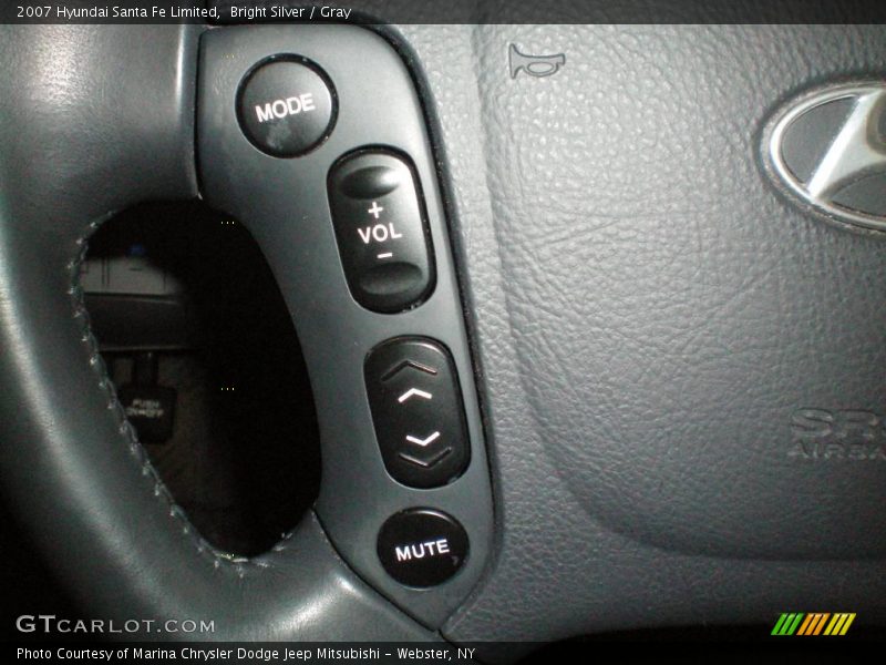 Bright Silver / Gray 2007 Hyundai Santa Fe Limited