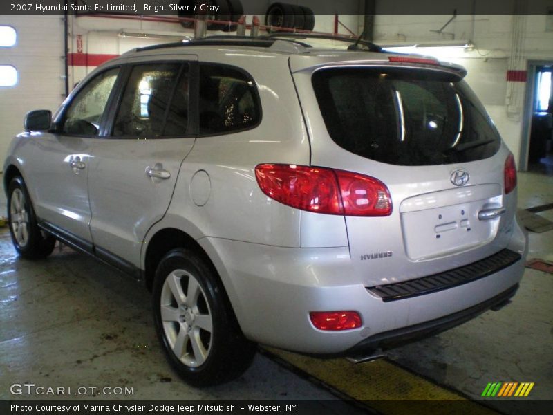 Bright Silver / Gray 2007 Hyundai Santa Fe Limited