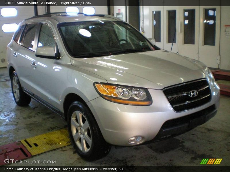 Bright Silver / Gray 2007 Hyundai Santa Fe Limited