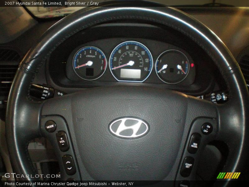 Bright Silver / Gray 2007 Hyundai Santa Fe Limited