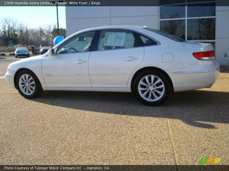 Powder White Pearl / Beige 2008 Hyundai Azera Limited