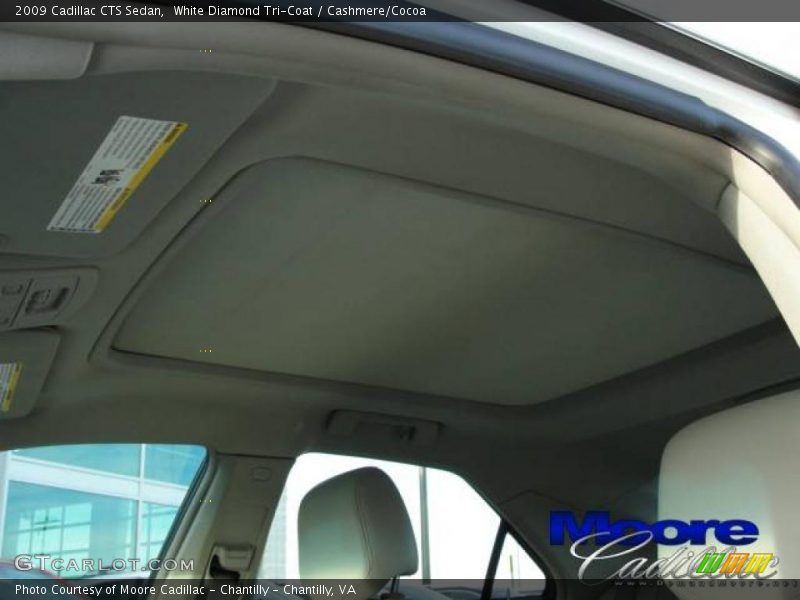White Diamond Tri-Coat / Cashmere/Cocoa 2009 Cadillac CTS Sedan