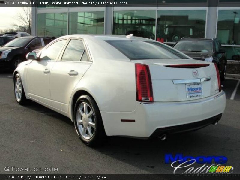 White Diamond Tri-Coat / Cashmere/Cocoa 2009 Cadillac CTS Sedan