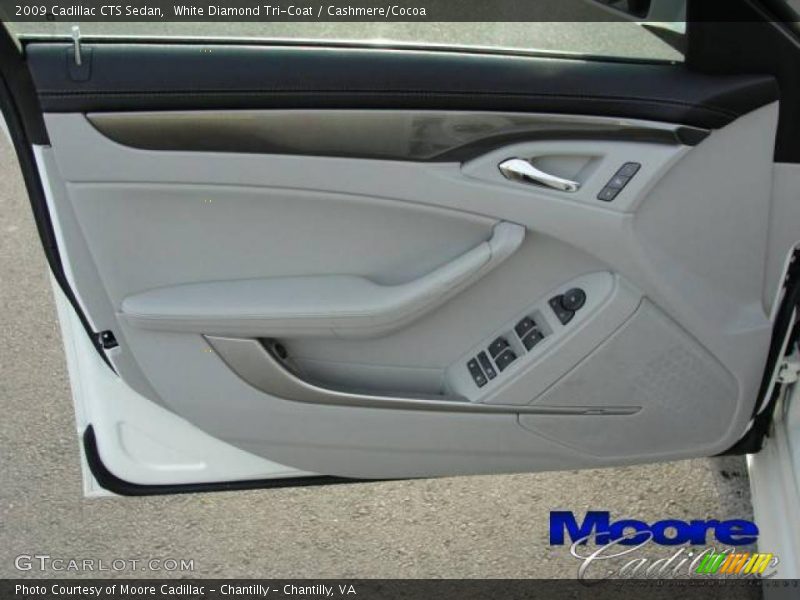 White Diamond Tri-Coat / Cashmere/Cocoa 2009 Cadillac CTS Sedan