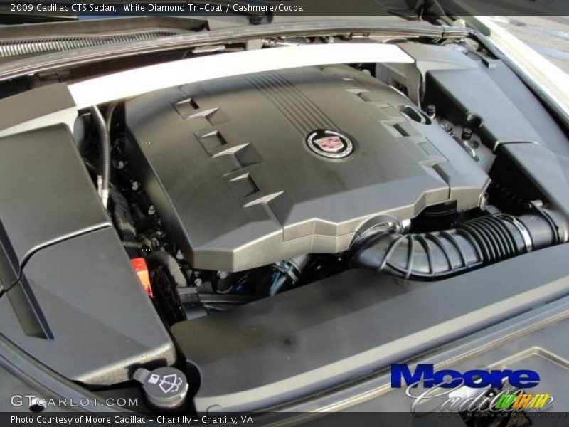 White Diamond Tri-Coat / Cashmere/Cocoa 2009 Cadillac CTS Sedan