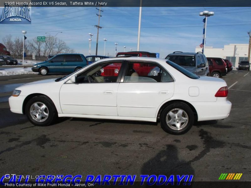 Taffeta White / Ivory 1998 Honda Accord EX V6 Sedan