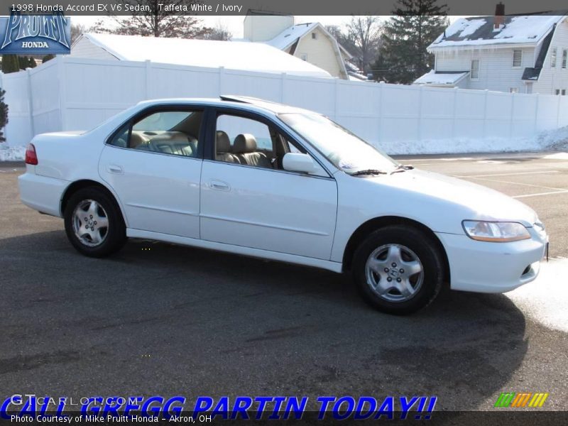 Taffeta White / Ivory 1998 Honda Accord EX V6 Sedan