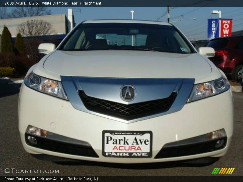 White Diamond Pearl / Parchment 2009 Acura TL 3.5