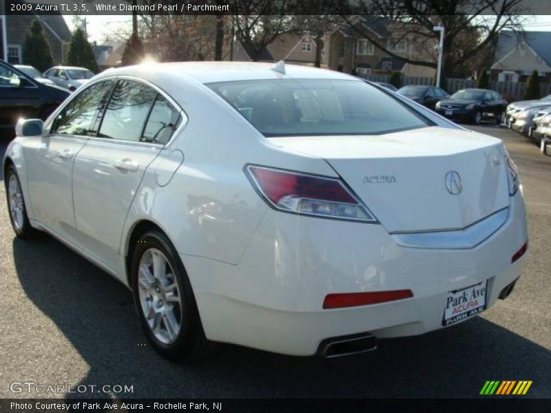 White Diamond Pearl / Parchment 2009 Acura TL 3.5