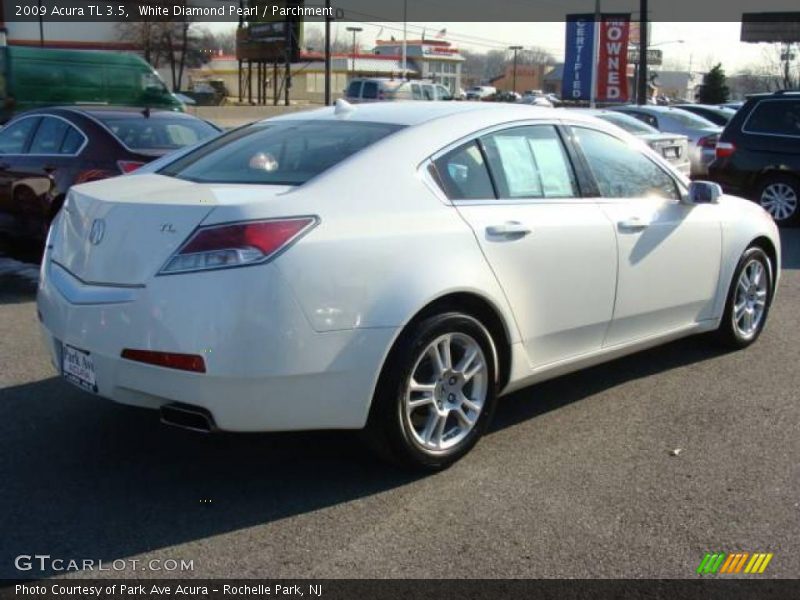 White Diamond Pearl / Parchment 2009 Acura TL 3.5