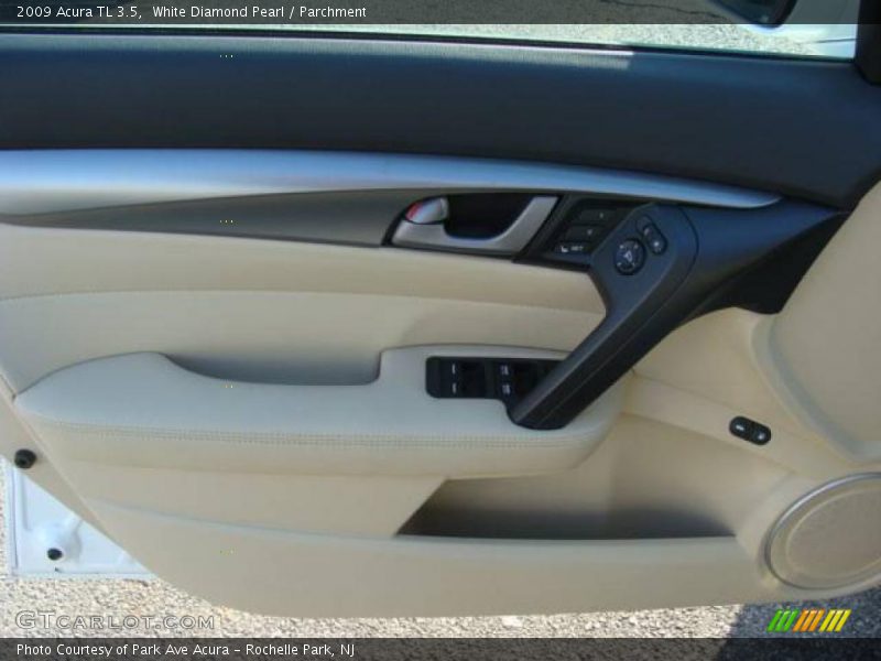 White Diamond Pearl / Parchment 2009 Acura TL 3.5