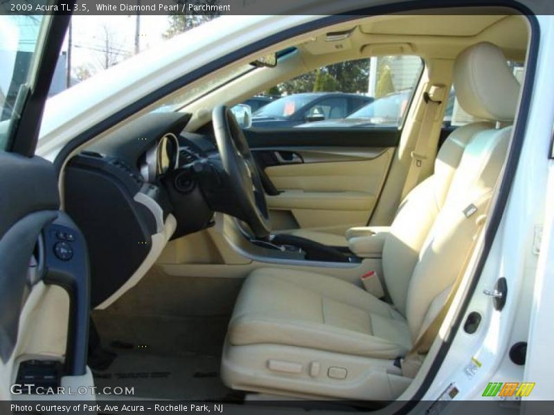 White Diamond Pearl / Parchment 2009 Acura TL 3.5