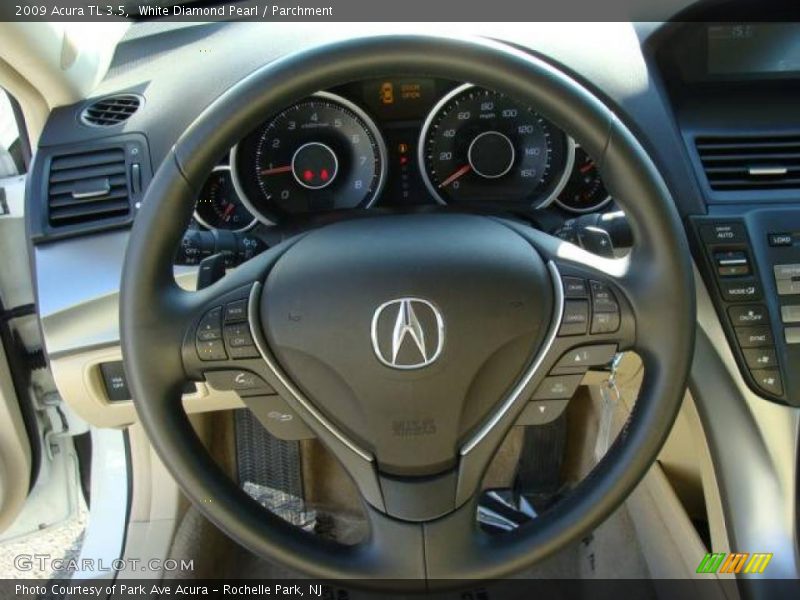 White Diamond Pearl / Parchment 2009 Acura TL 3.5