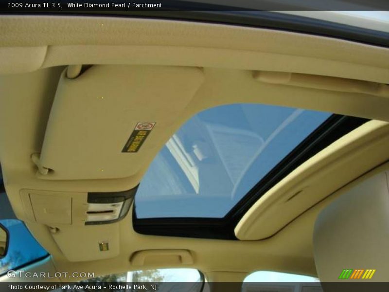 White Diamond Pearl / Parchment 2009 Acura TL 3.5