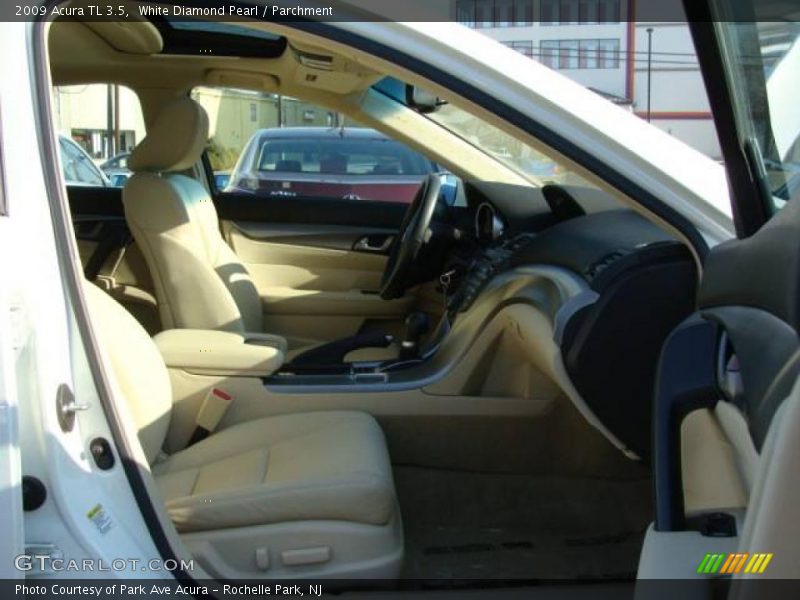 White Diamond Pearl / Parchment 2009 Acura TL 3.5