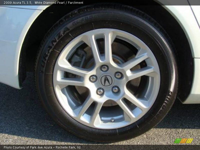 White Diamond Pearl / Parchment 2009 Acura TL 3.5