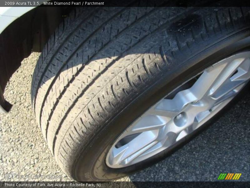 White Diamond Pearl / Parchment 2009 Acura TL 3.5