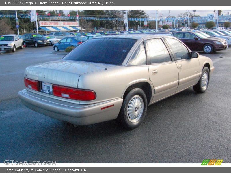 Light Driftwood Metallic / Beige 1996 Buick Regal Custom Sedan