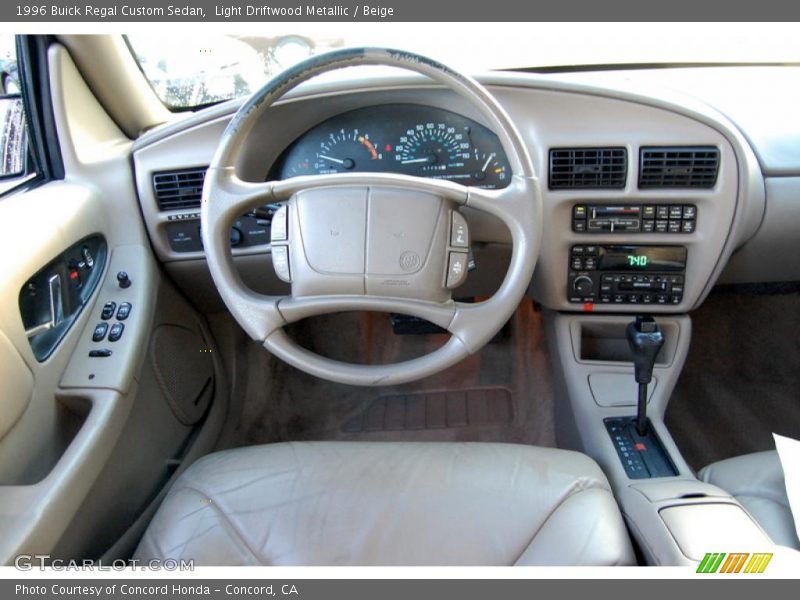 Light Driftwood Metallic / Beige 1996 Buick Regal Custom Sedan