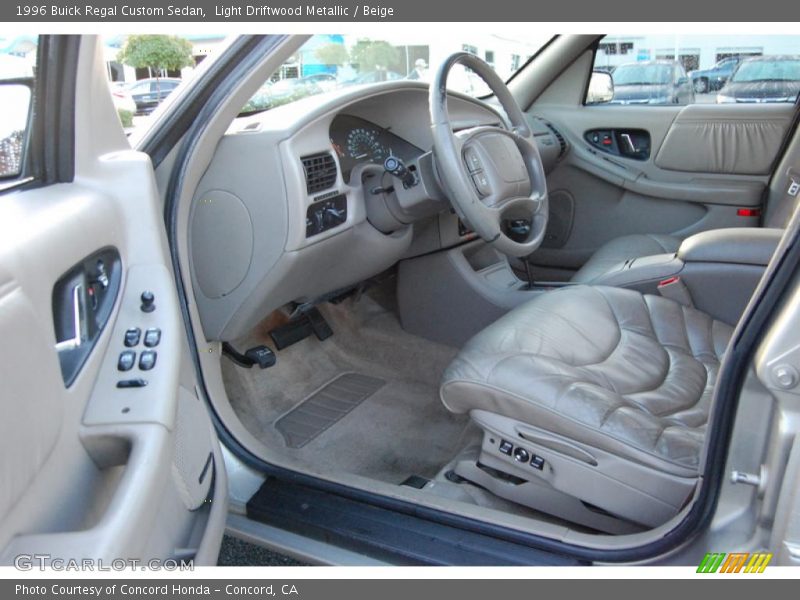 Light Driftwood Metallic / Beige 1996 Buick Regal Custom Sedan