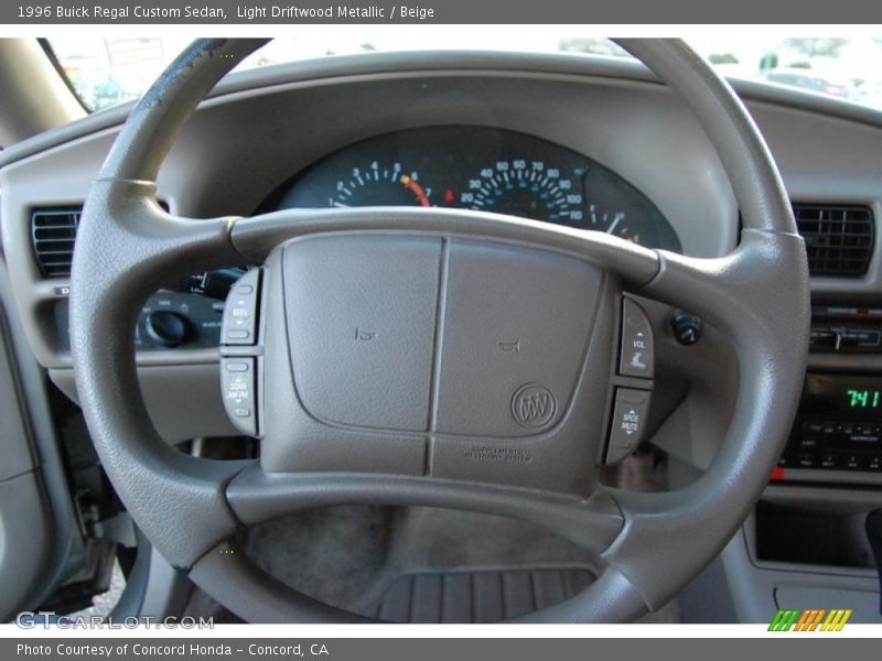 Light Driftwood Metallic / Beige 1996 Buick Regal Custom Sedan