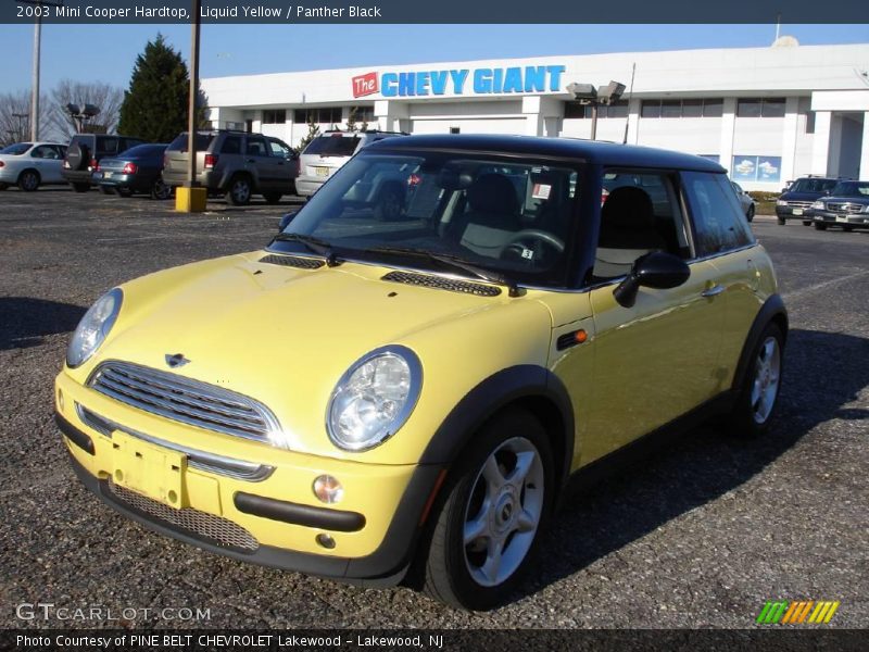 Liquid Yellow / Panther Black 2003 Mini Cooper Hardtop