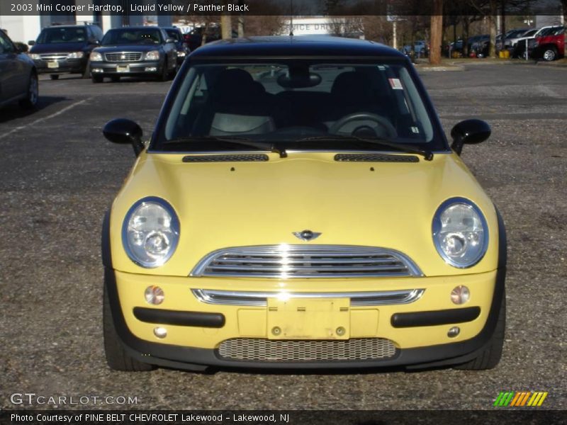 Liquid Yellow / Panther Black 2003 Mini Cooper Hardtop