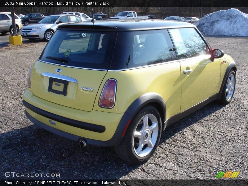 Liquid Yellow / Panther Black 2003 Mini Cooper Hardtop