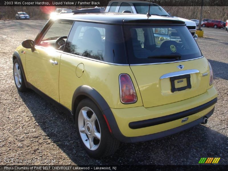 Liquid Yellow / Panther Black 2003 Mini Cooper Hardtop