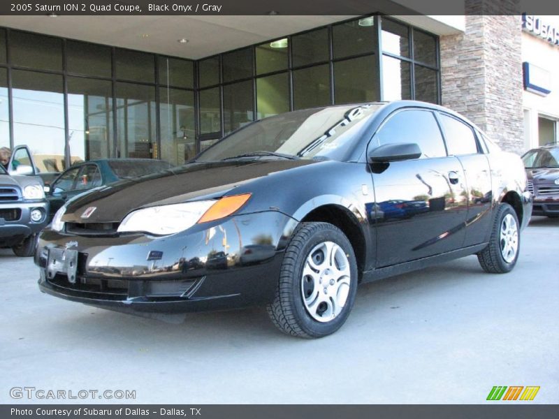 Black Onyx / Gray 2005 Saturn ION 2 Quad Coupe