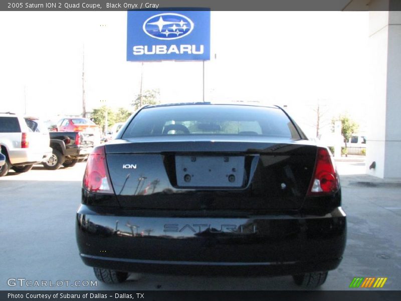 Black Onyx / Gray 2005 Saturn ION 2 Quad Coupe