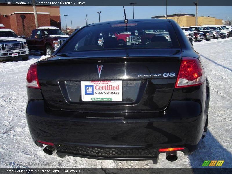 Panther Black Metallic / Onyx 2008 Pontiac G8